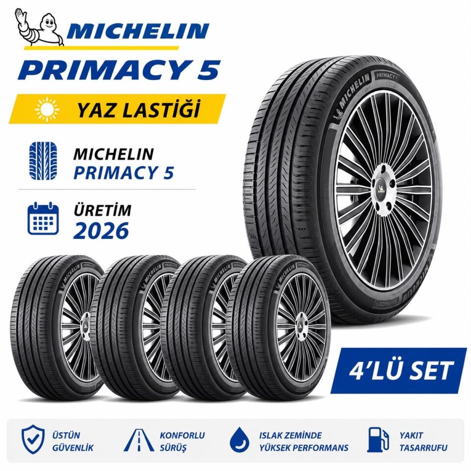 195/55R16 87H PRİMACY 5 Yaz Lastiği (Üretim 2026)